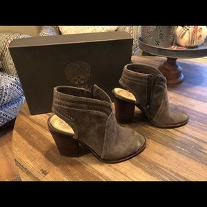 Vince Camuto Grey Open Toe Bootie